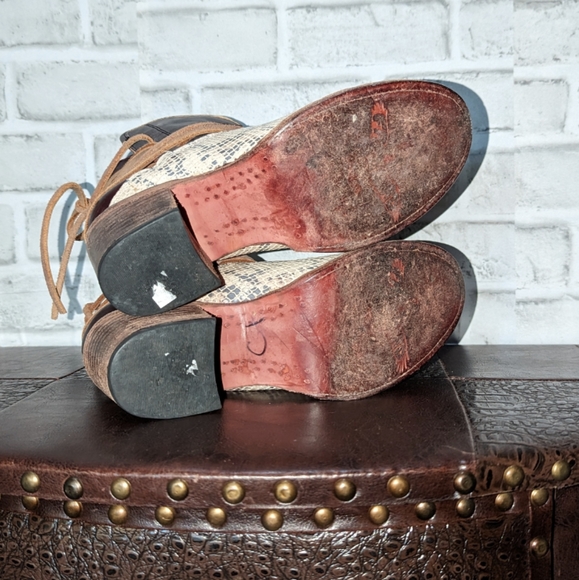 FreeBird CASEY Snake Multi Ankle Boots size 8 - Picture 9 of 15